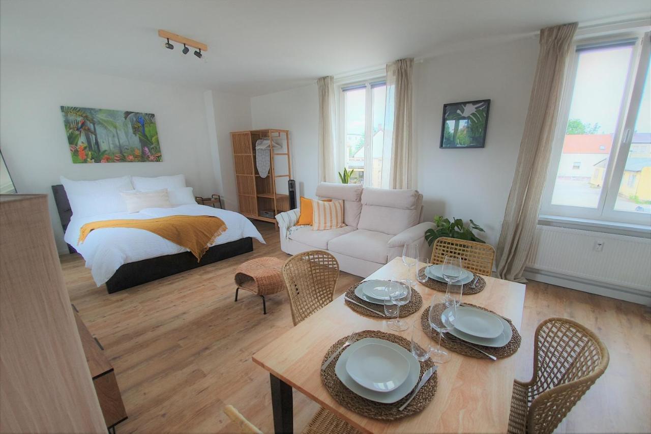 PB Ferienwohnungen - FeWo 3 - Stilvoll eingerichtetes Studio im Herzen Senftenbergs Exterior foto